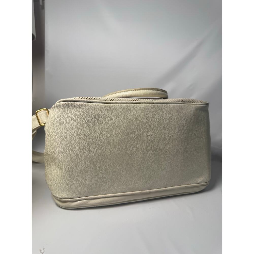 Juicy Couture Y2K Velour Bowler Satchel Bag Brown Cream Gold Womens Shoulder - Picture 13 of 16